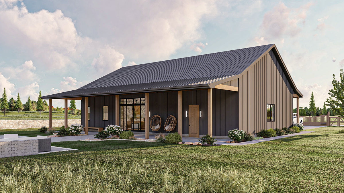 G7896-A Barndominium House, 2 Bedrooms, 1 Bathroom | Springer Farm 30357 Exterior-4