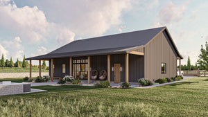 G7896-A Barndominium House, 2 Bedrooms, 1 Bathroom | Springer Farm 30357 Exterior-4