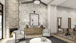 G7896-A Barndominium House Living Room, 2 Bedrooms, 1 Bathroom | Springer Farm 30357 