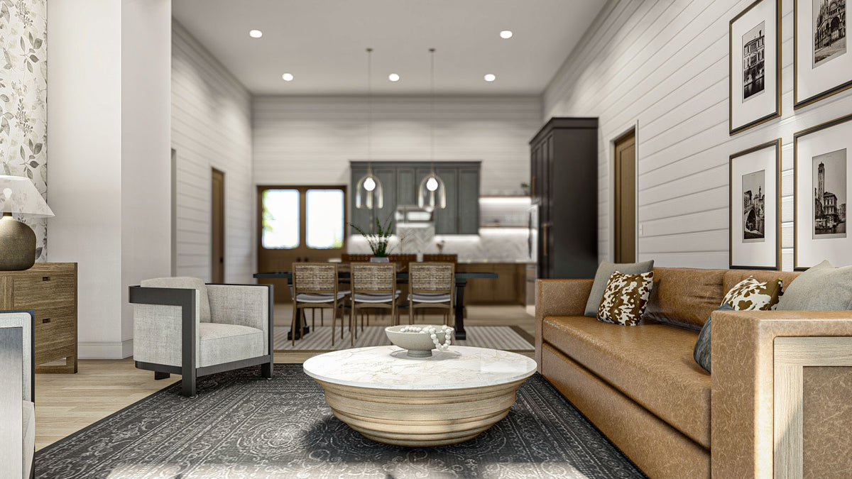 G7896-A Barndominium House Living Room, 2 Bedrooms, 1 Bathroom | Springer Farm 30357 