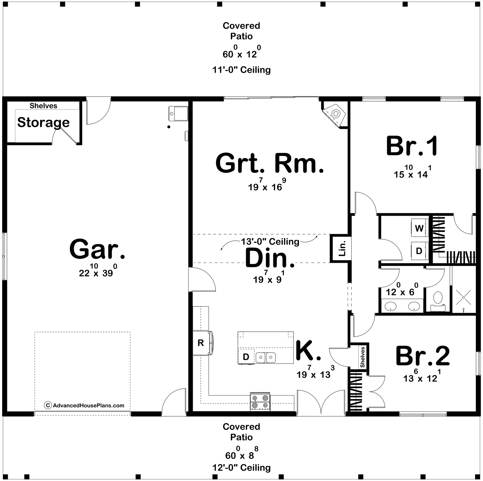 G7896-A Barndominium House, 2 Bedrooms, 1 Bathroom | Springer Farm 30357 Exterior