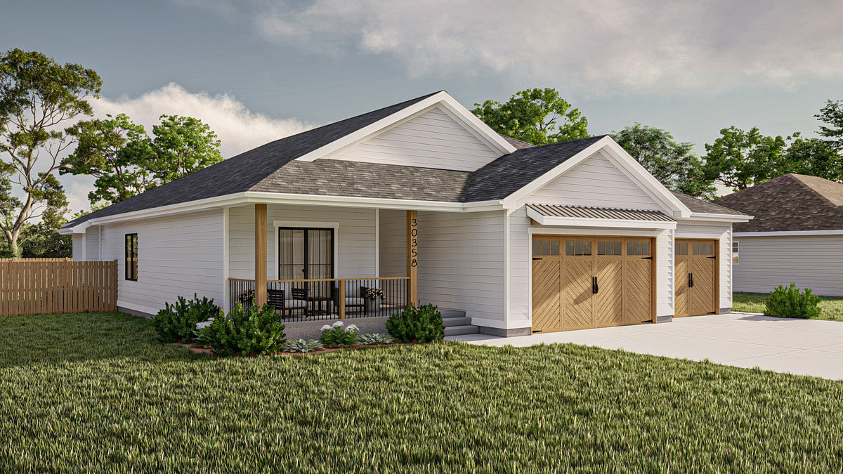 G7958-A Modern Farmhouse, 3 Bedrooms, 2 Bathrooms | Highland Hills 30358 Exterior-3