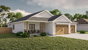 G7958-A Modern Farmhouse, 3 Bedrooms, 2 Bathrooms | Highland Hills 30358 Exterior-3