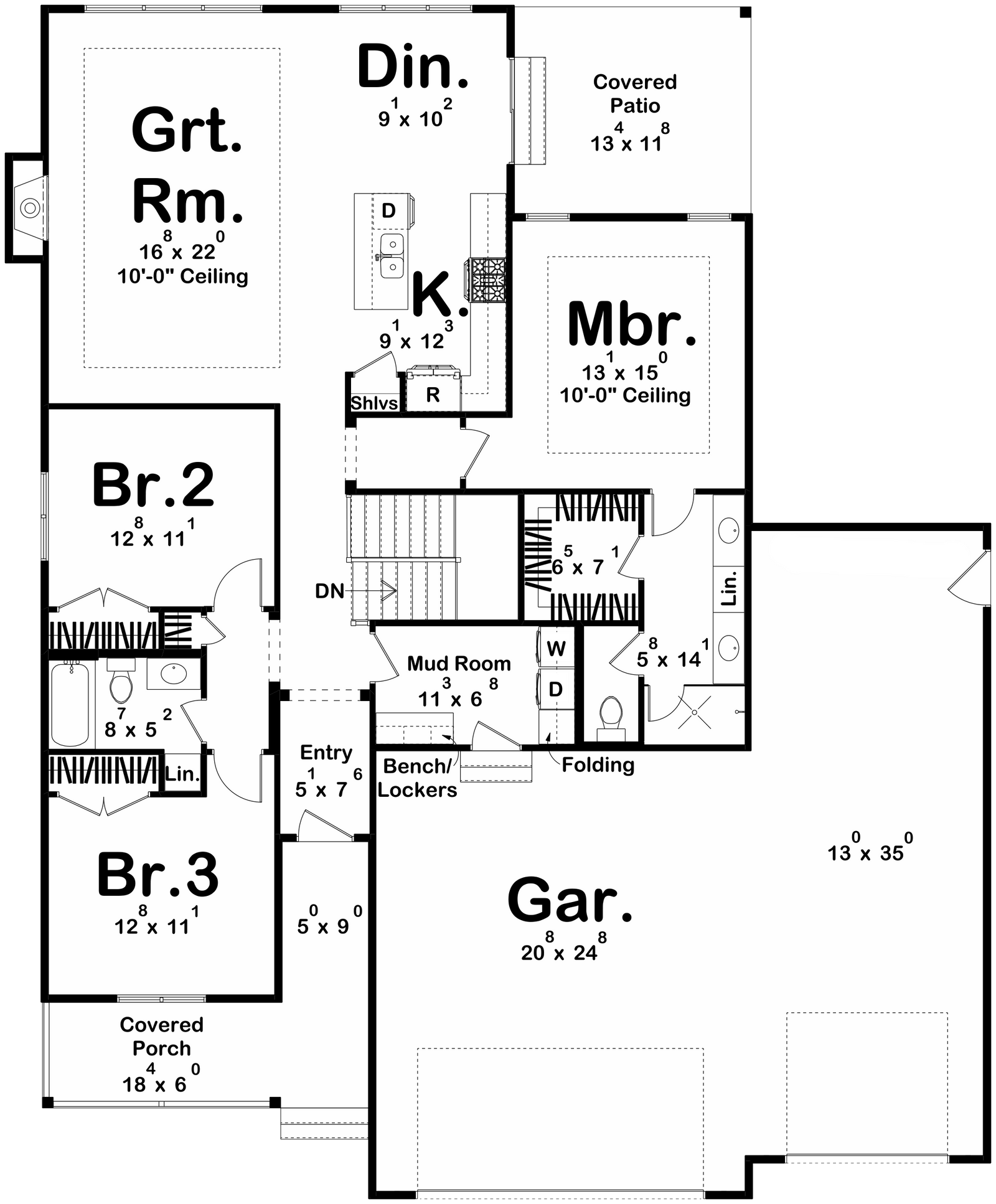G7958-A Modern Farmhouse, 3 Bedrooms, 2 Bathrooms | Highland Hills 30358 Exterior