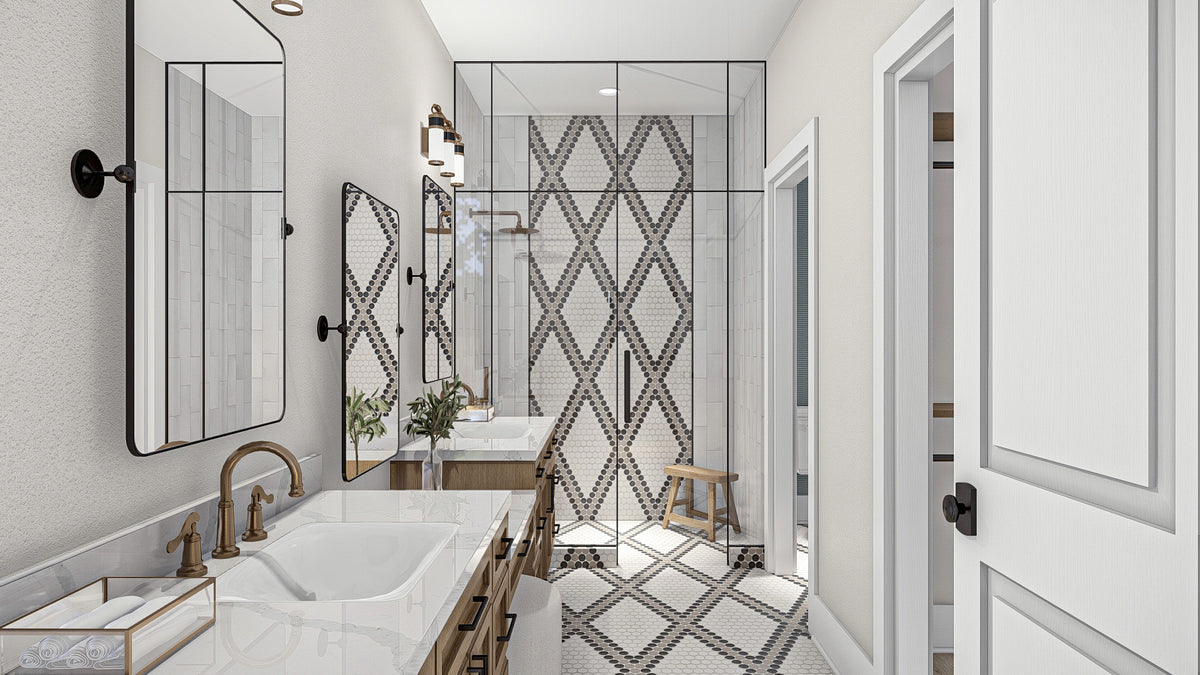 G7958-A Modern Farmhouse Master Bathroom, 3 Bedrooms, 2 Bathrooms | Highland Hills 30358 