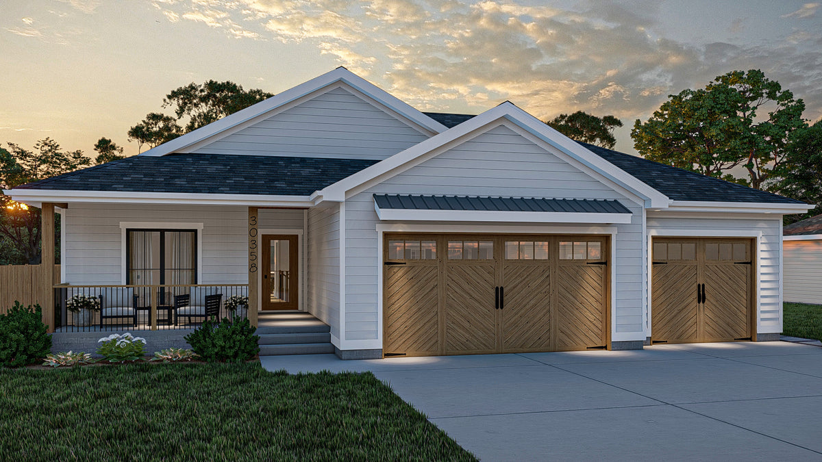 G7958-A Modern Farmhouse, 3 Bedrooms, 2 Bathrooms | Highland Hills 30358 Exterior-7