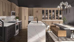 G7961-A Modern A-Frame House Kitchen, 3 Bedrooms, 2 Bathrooms | Deadwood 30369 
