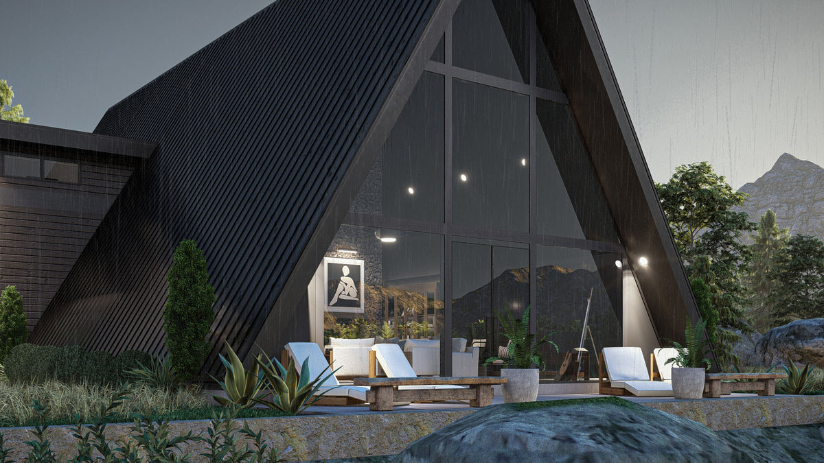 G7961-A Modern A-Frame House, 3 Bedrooms, 2 Bathrooms | Deadwood 30369 Exterior-6