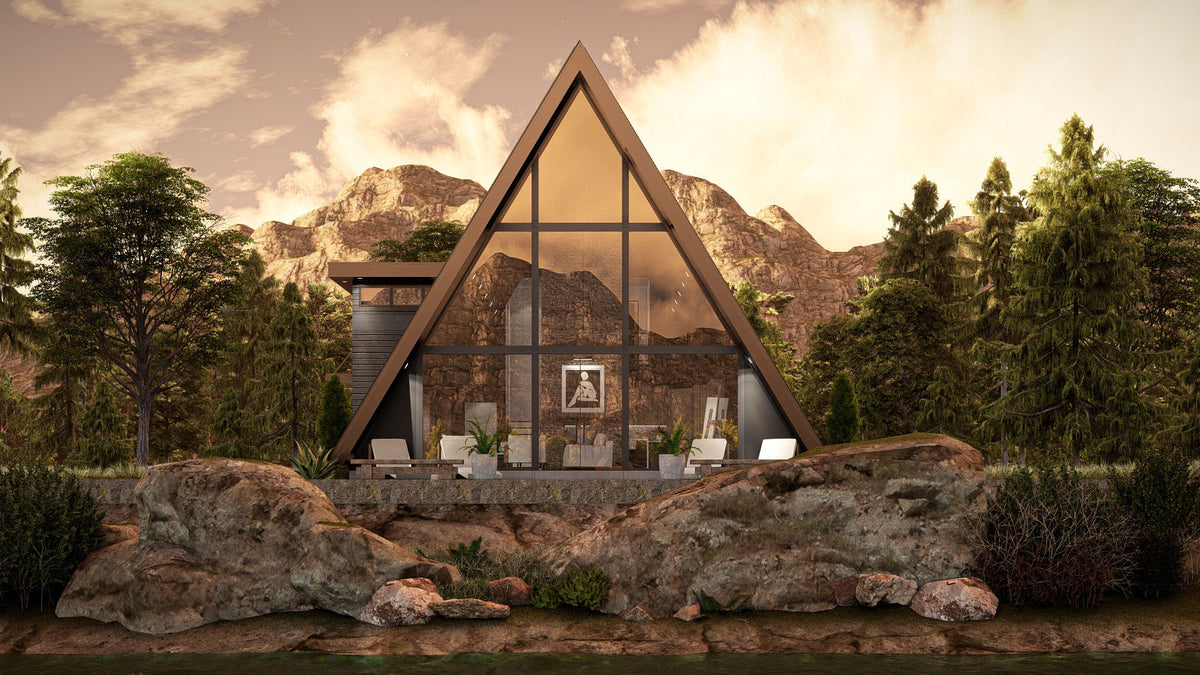 G7961-A Modern A-Frame House, 3 Bedrooms, 2 Bathrooms | Deadwood 30369 Exterior-5