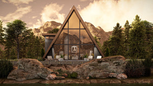 G7961-A Modern A-Frame House, 3 Bedrooms, 2 Bathrooms | Deadwood 30369 Exterior-5