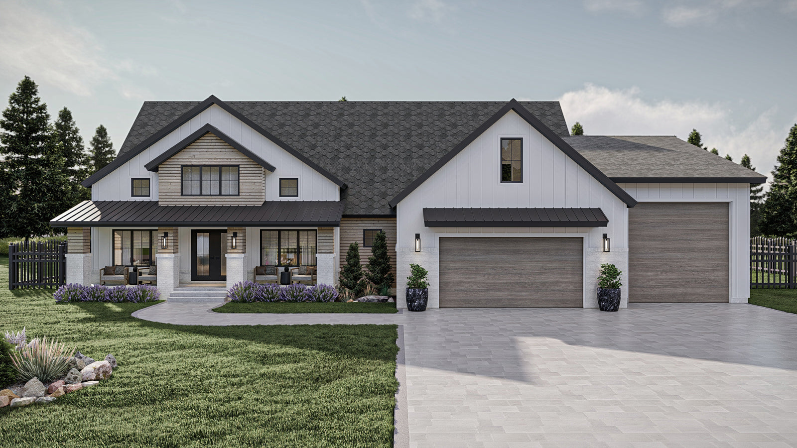 G7903-A Modern Farmhouse, 3 to 5 Bedrooms, 2 to3 Bathrooms | McClure 30397 Exterior