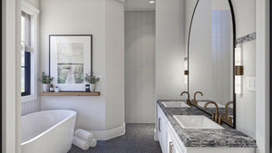 G7904-A Modern Cottage House Master Bathroom, 3 Bedrooms, 2.5 Bathrooms | Barrett Park 30398 