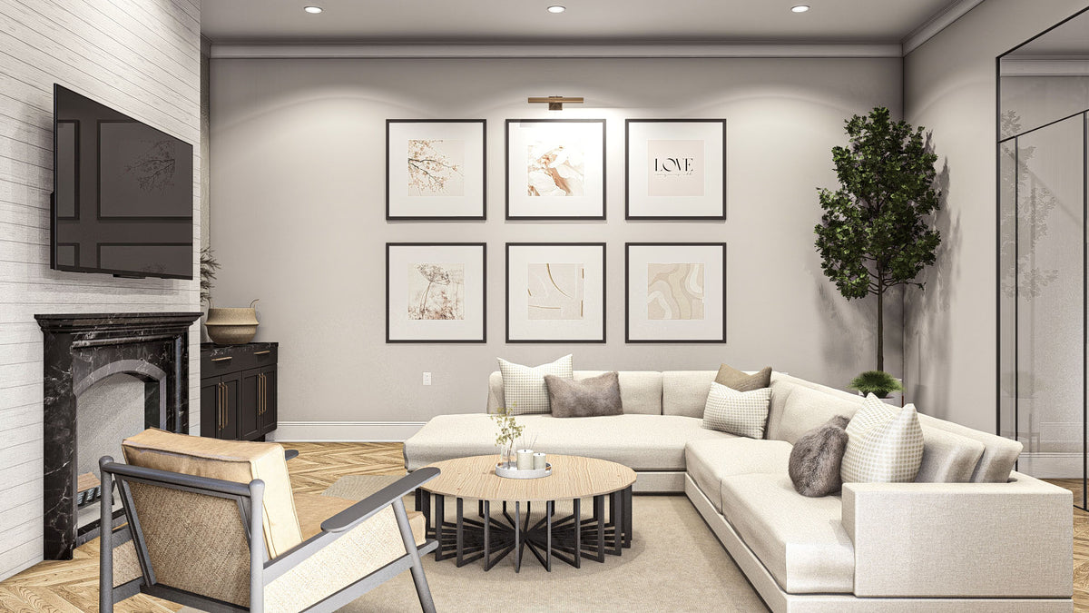 G7904-A Modern Cottage House Family Room, 3 Bedrooms, 2.5 Bathrooms | Barrett Park 30398 