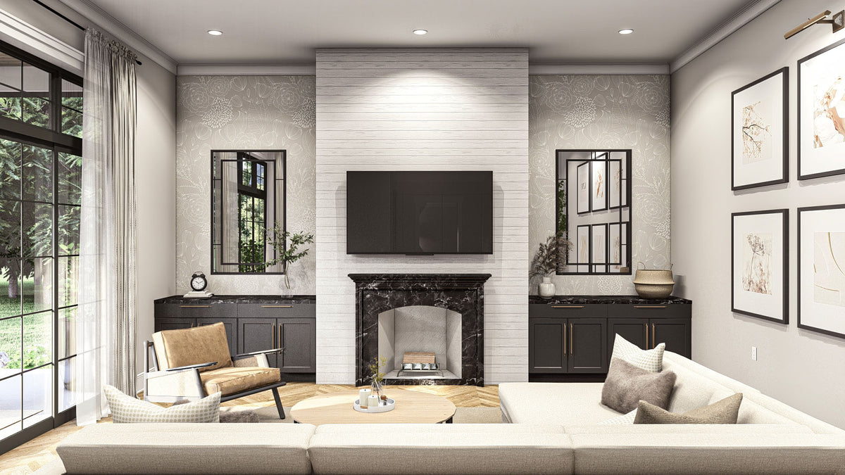 G7904-A Modern Cottage House Family Room, 3 Bedrooms, 2.5 Bathrooms | Barrett Park 30398 
