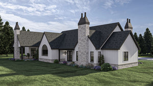 G7904-A Modern Cottage House, 3 Bedrooms, 2.5 Bathrooms | Barrett Park 30398 Exterior-3
