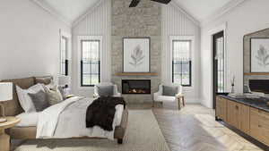 G7904-A Modern Cottage House Master Bedroom, 3 Bedrooms, 2.5 Bathrooms | Barrett Park 30398 