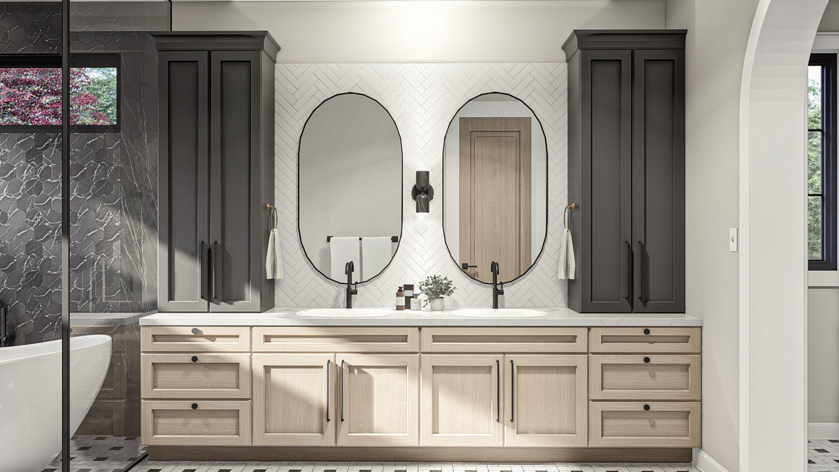 G7902-A Modern Cottage House Master Bathroom, 4 Bedrooms, 4.5 Bathrooms | Charlottesville 30407