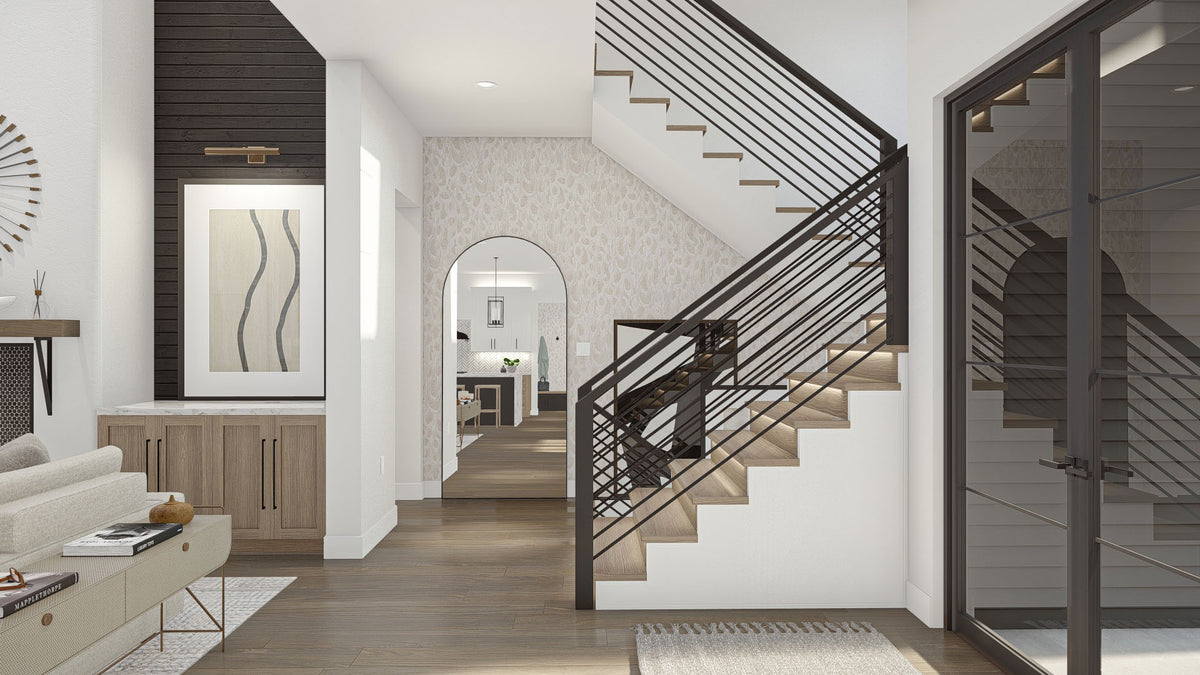 G8223-A Modern Cottage House Entry, 5 to 7 Bedrooms, 3.5 to 5.5 Bathrooms | Marshall Way House Plan 