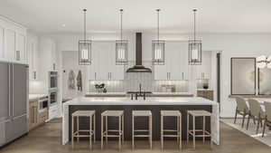 G8223-A Modern Cottage House Kitchen, 5 to 7 Bedrooms, 3.5 to 5.5 Bathrooms | Marshall Way House Plan 