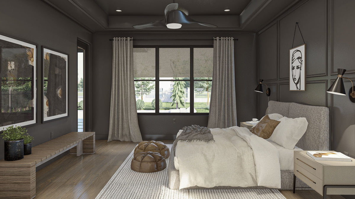 G8223-A Modern Cottage House Master Bedroom, 5 to 7 Bedrooms, 3.5 to 5.5 Bathrooms | Marshall Way House Plan 