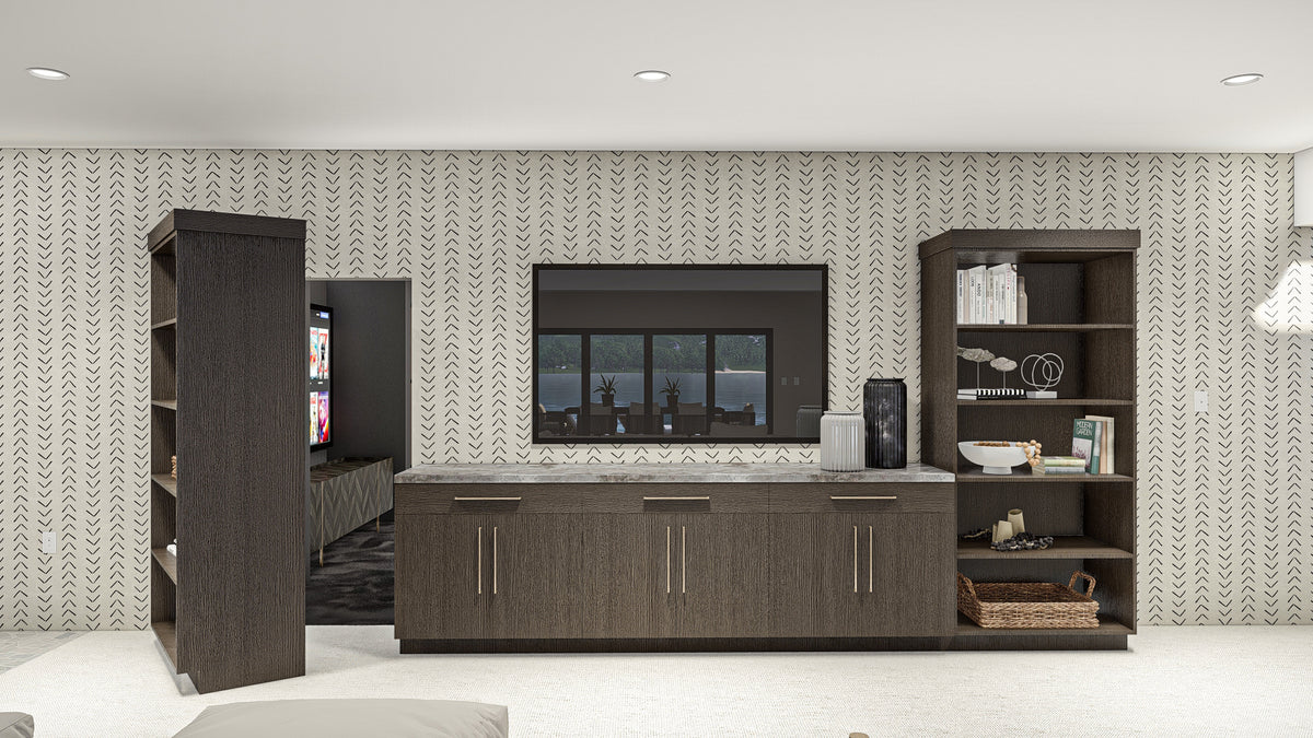 G8222-A Modern Mountain House Theater, 2 to 4 Bedrooms, 2.5 to 5.5 Bathrooms | Sequoia House Plan