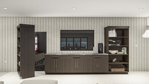 G8222-A Modern Mountain House Theater, 2 to 4 Bedrooms, 2.5 to 5.5 Bathrooms | Sequoia House Plan