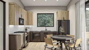 G8222-A Modern Mountain House Guest Kitchen, 2 to 4 Bedrooms, 2.5 to 5.5 Bathrooms | Sequoia House Plan 
