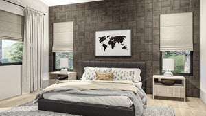 G8222-A Modern Mountain House Master Bed, 2 to 4 Bedrooms, 2.5 to 5.5 Bathrooms | Sequoia House Plan 