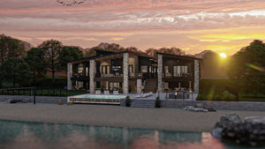 G8222-A Modern Mountain House, 2 to 4 Bedrooms, 2.5 to 5.5 Bathrooms | Sequoia House Plan Exterior-3