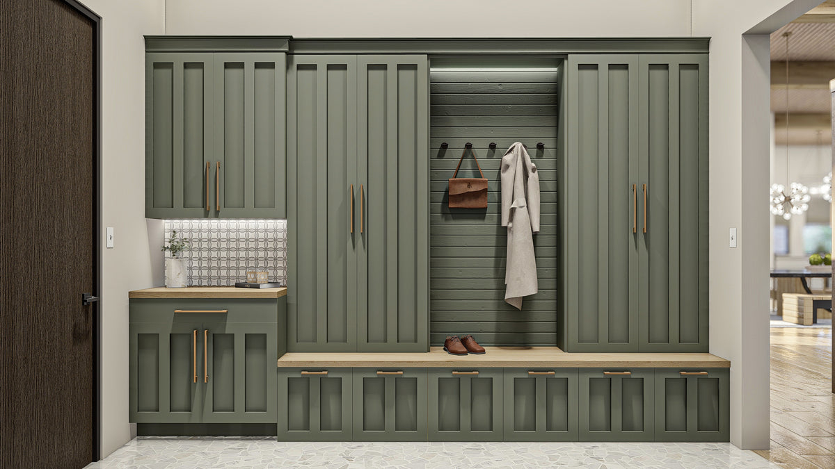 G8222-A Modern Mountain House Mud Room, 2 to 4 Bedrooms, 2.5 to 5.5 Bathrooms | Sequoia House Plan 