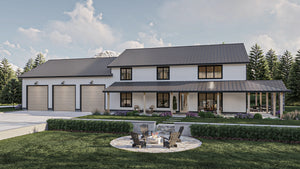G7879-A Barndominium House, 4 Bedrooms, 3.5 Bathrooms | Clear Creek 30437 Exterior-2