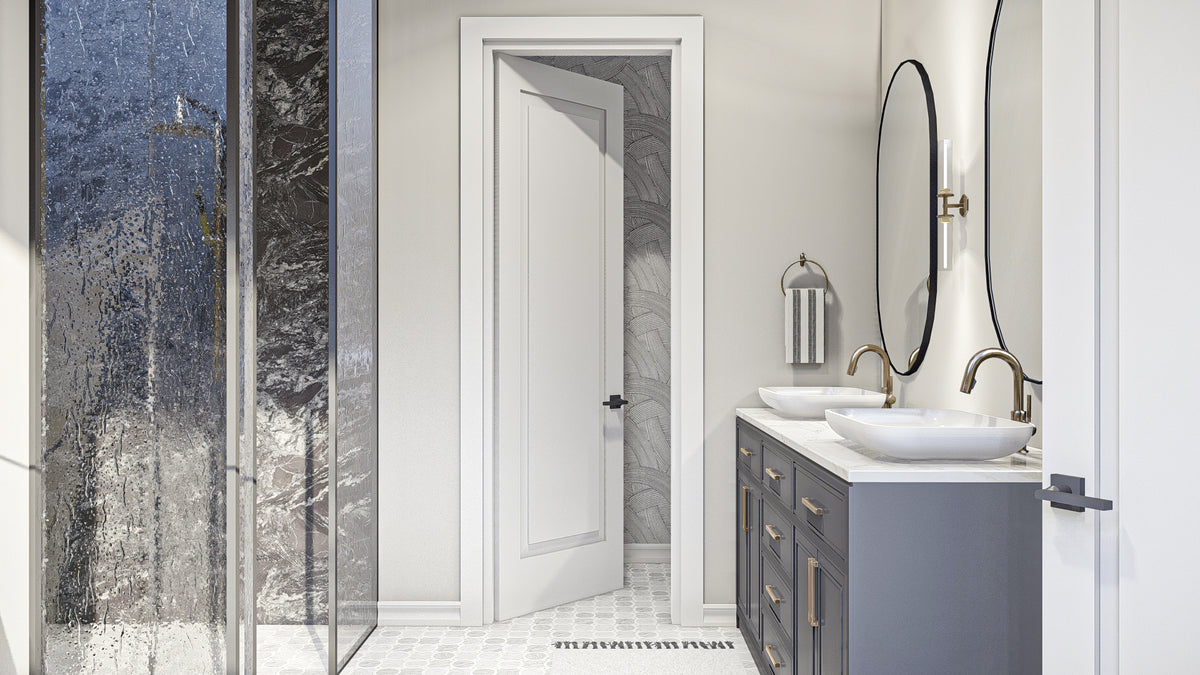G7879-A Barndominium House Master Bathroom, 4 Bedrooms, 3.5 Bathrooms | Clear Creek 30437 