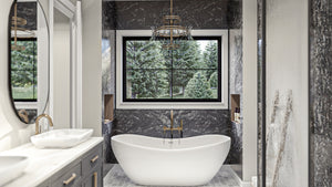 G7879-A Barndominium House Master Bathroom, 4 Bedrooms, 3.5 Bathrooms | Clear Creek 30437 