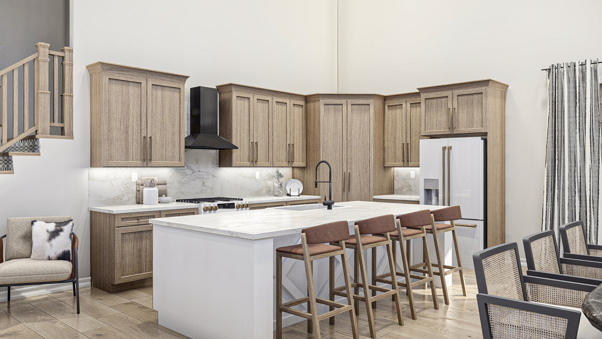G7879-A Barndominium House Kitchen, 4 Bedrooms, 3.5 Bathrooms | Clear Creek 30437 