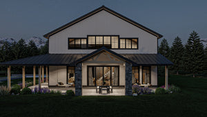 G7879-A Barndominium House, 4 Bedrooms, 3.5 Bathrooms | Clear Creek 30437 Exterior-6