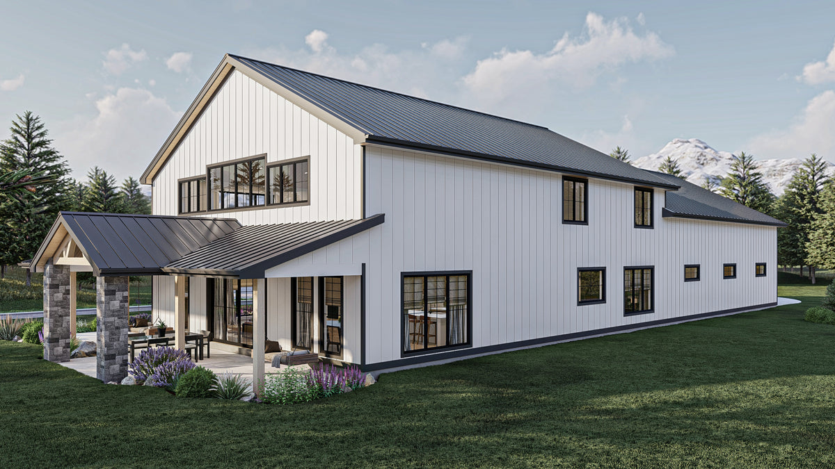 G7879-A Barndominium House, 4 Bedrooms, 3.5 Bathrooms | Clear Creek 30437 Exterior-7