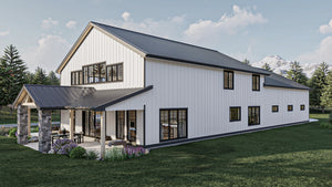 G7879-A Barndominium House, 4 Bedrooms, 3.5 Bathrooms | Clear Creek 30437 Exterior-7