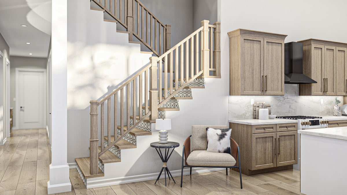 G7879-A Barndominium House Stairs, 4 Bedrooms, 3.5 Bathrooms | Clear Creek 30437 