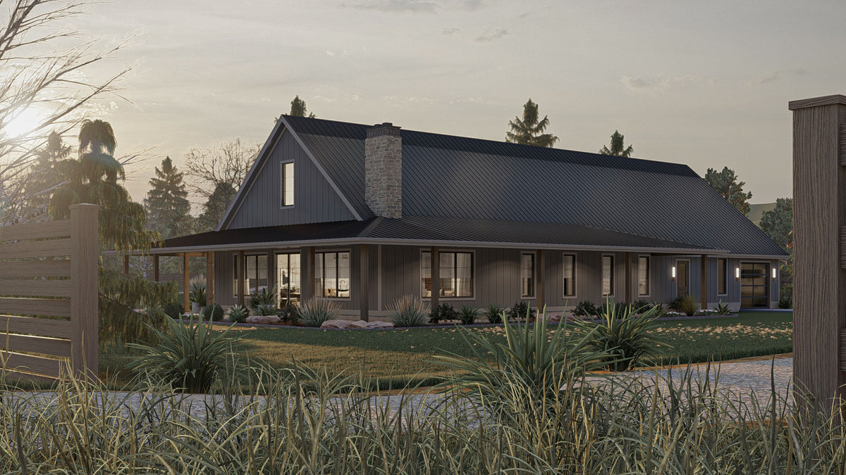 G7880-A Barndominium House, 3 Bedrooms, 2 Bathrooms | Chimney Rock 30438 Exterior-2