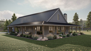 G7880-A Barndominium House, 3 Bedrooms, 2 Bathrooms | Chimney Rock 30438 Exterior-3