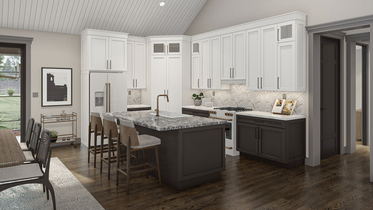 G7880-A Barndominium House Kitchen, 3 Bedrooms, 2 Bathrooms | Chimney Rock 30438