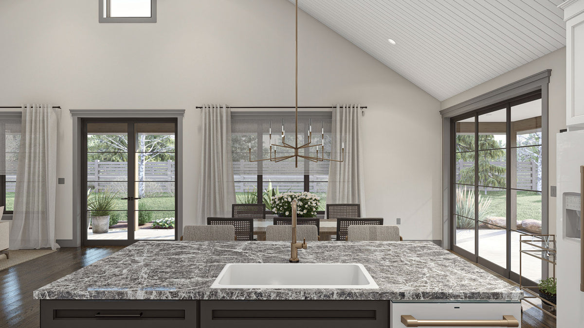 G7880-A Barndominium House Kitchen, 3 Bedrooms, 2 Bathrooms | Chimney Rock 30438