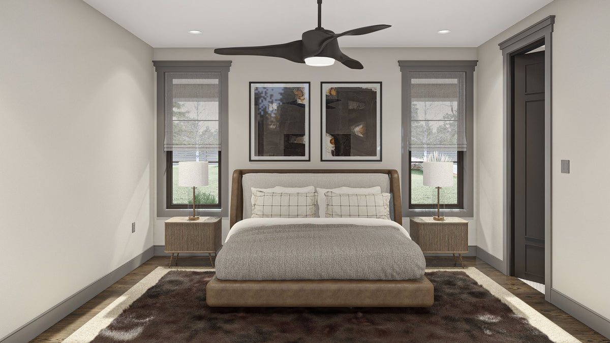G7880-A Barndominium House Master Bedroom, 3 Bedrooms, 2 Bathrooms | Chimney Rock 30438