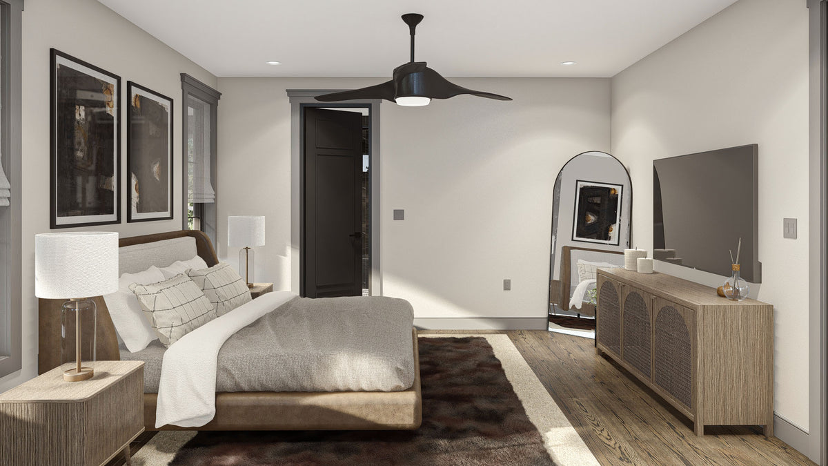 G7880-A Barndominium House Master Bedroom, 3 Bedrooms, 2 Bathrooms | Chimney Rock 30438