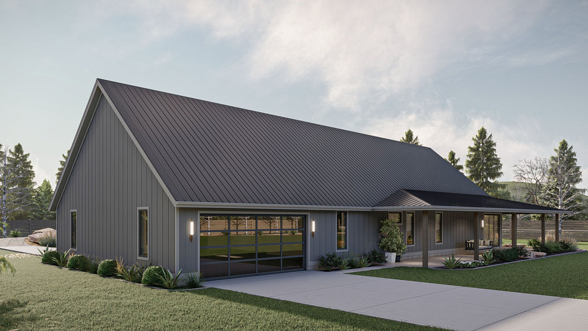 G7880-A Barndominium House, 3 Bedrooms, 2 Bathrooms | Chimney Rock 30438 Exterior-4