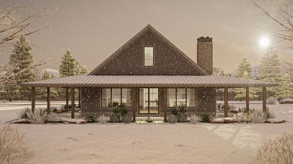 G7880-A Barndominium House, 3 Bedrooms, 2 Bathrooms | Chimney Rock 30438 Exterior-6
