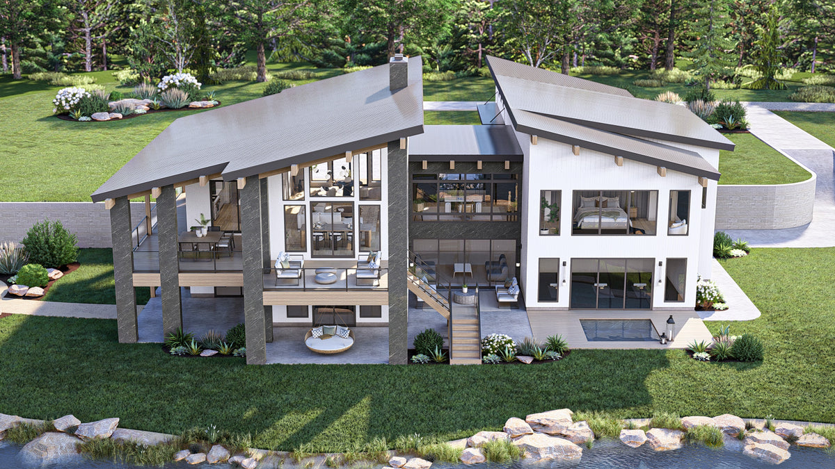 G7905-A Contemporary House, 2 Bedrooms, 2.5 Bathrooms | Marshbrooke 30458 Exterior-2
