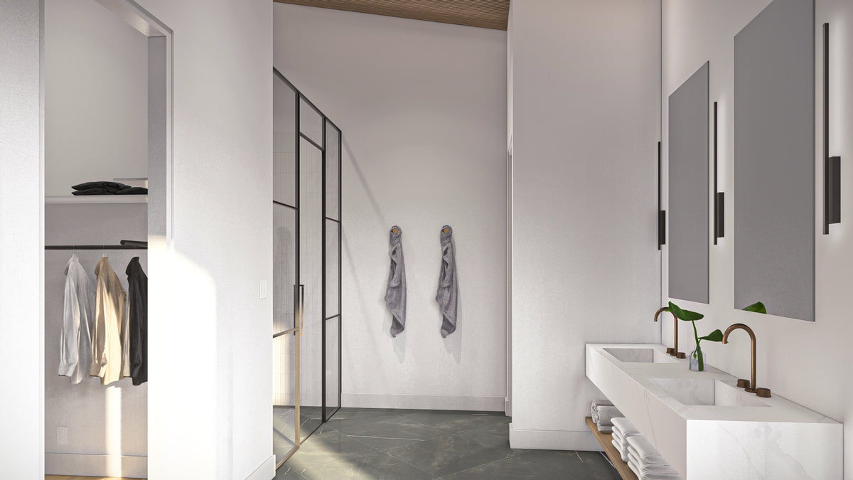 G7905-A Contemporary House Master Bathroom, 2 Bedrooms, 2.5 Bathrooms | Marshbrooke 30458 