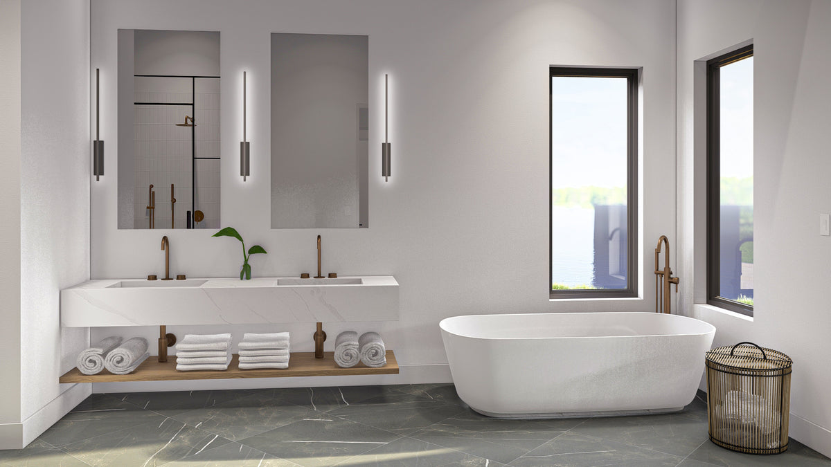 G7905-A Contemporary House Master Bathroom, 2 Bedrooms, 2.5 Bathrooms | Marshbrooke 30458 