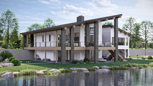 G7905-A Contemporary House, 2 Bedrooms, 2.5 Bathrooms | Marshbrooke 30458 Exterior-6